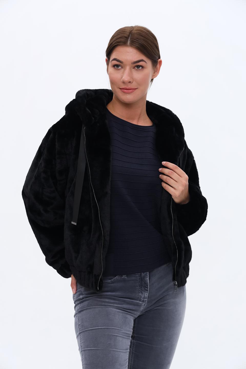 Куртка Broadway чёрная с капюшоном