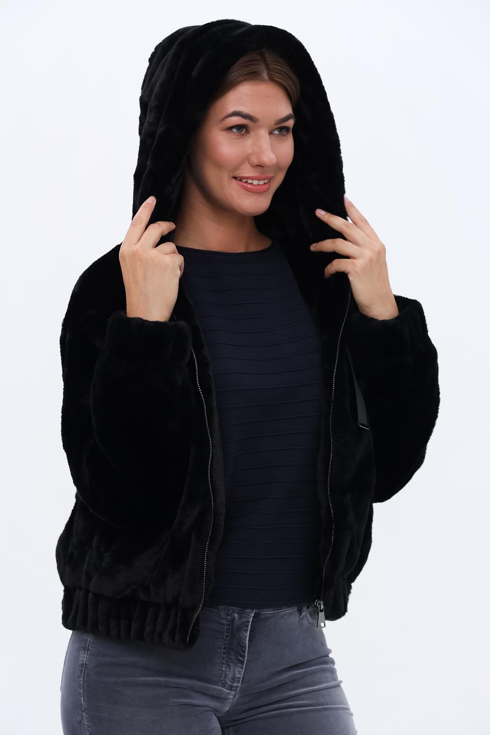 Куртка Broadway чёрная с капюшоном