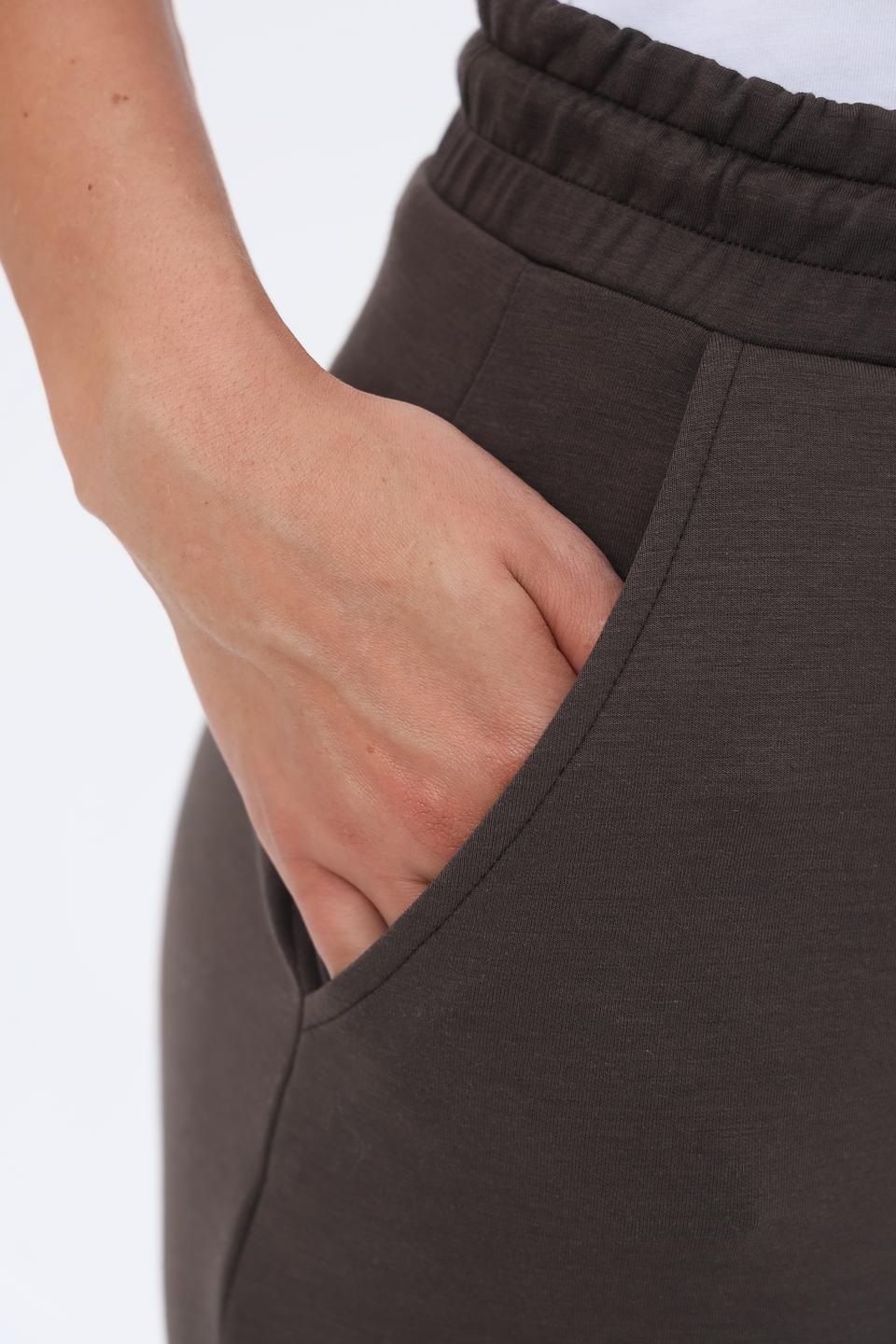 Юбка Cinque серая с разрезом