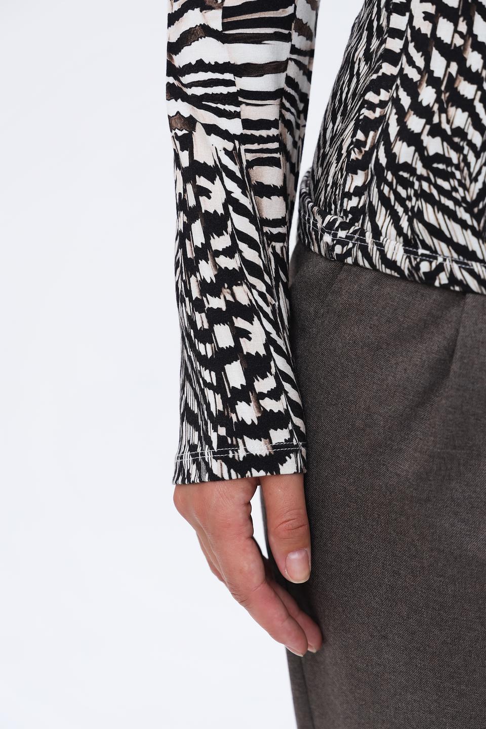 Водолазка Marc Aurel с принтом зебра