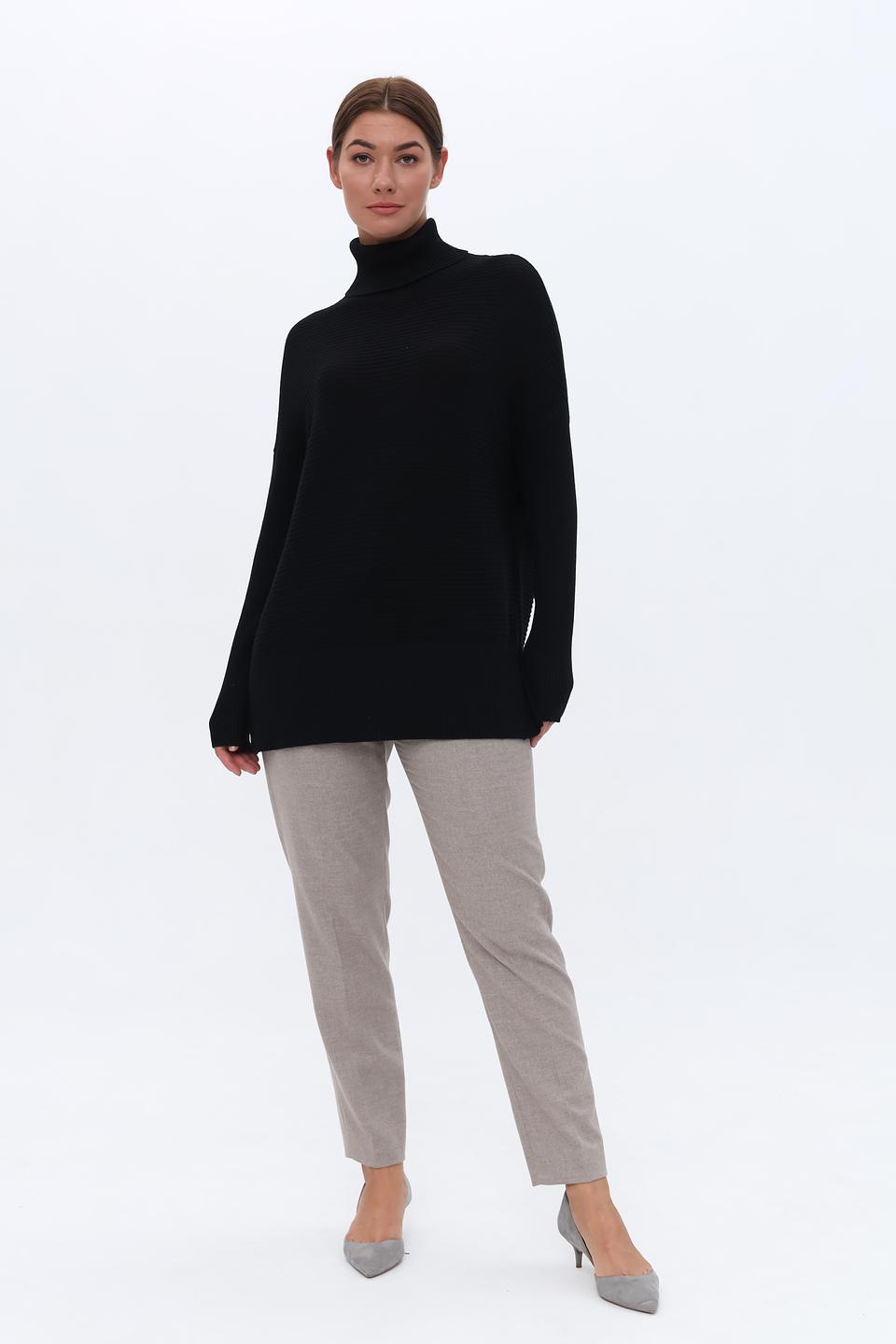 Пуловер Marc Aurel чёрный с горлом