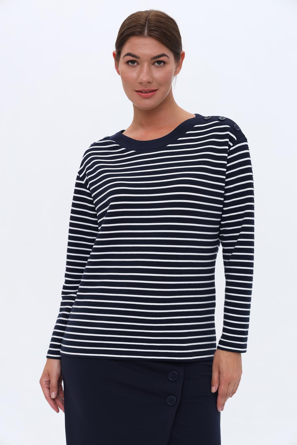 Пуловер Lebek в полоску