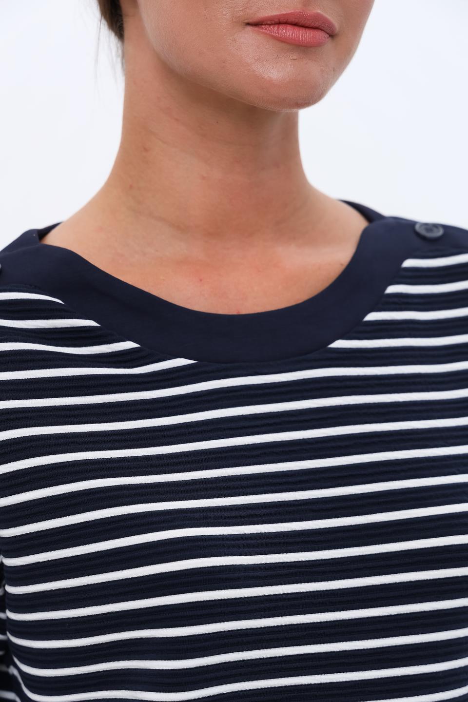 Пуловер Lebek в полоску