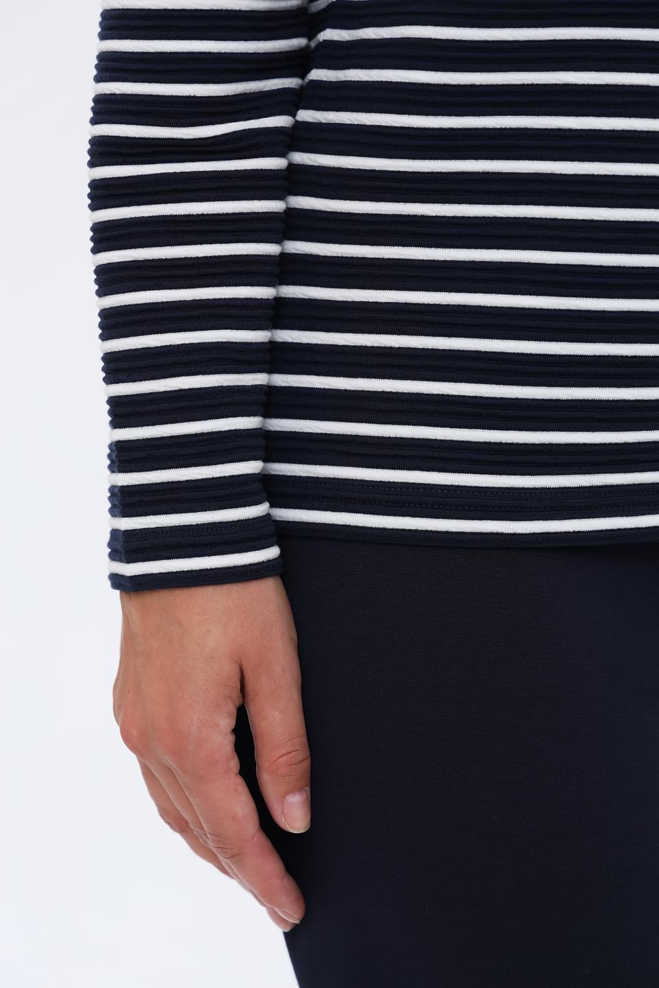 Пуловер Lebek в полоску