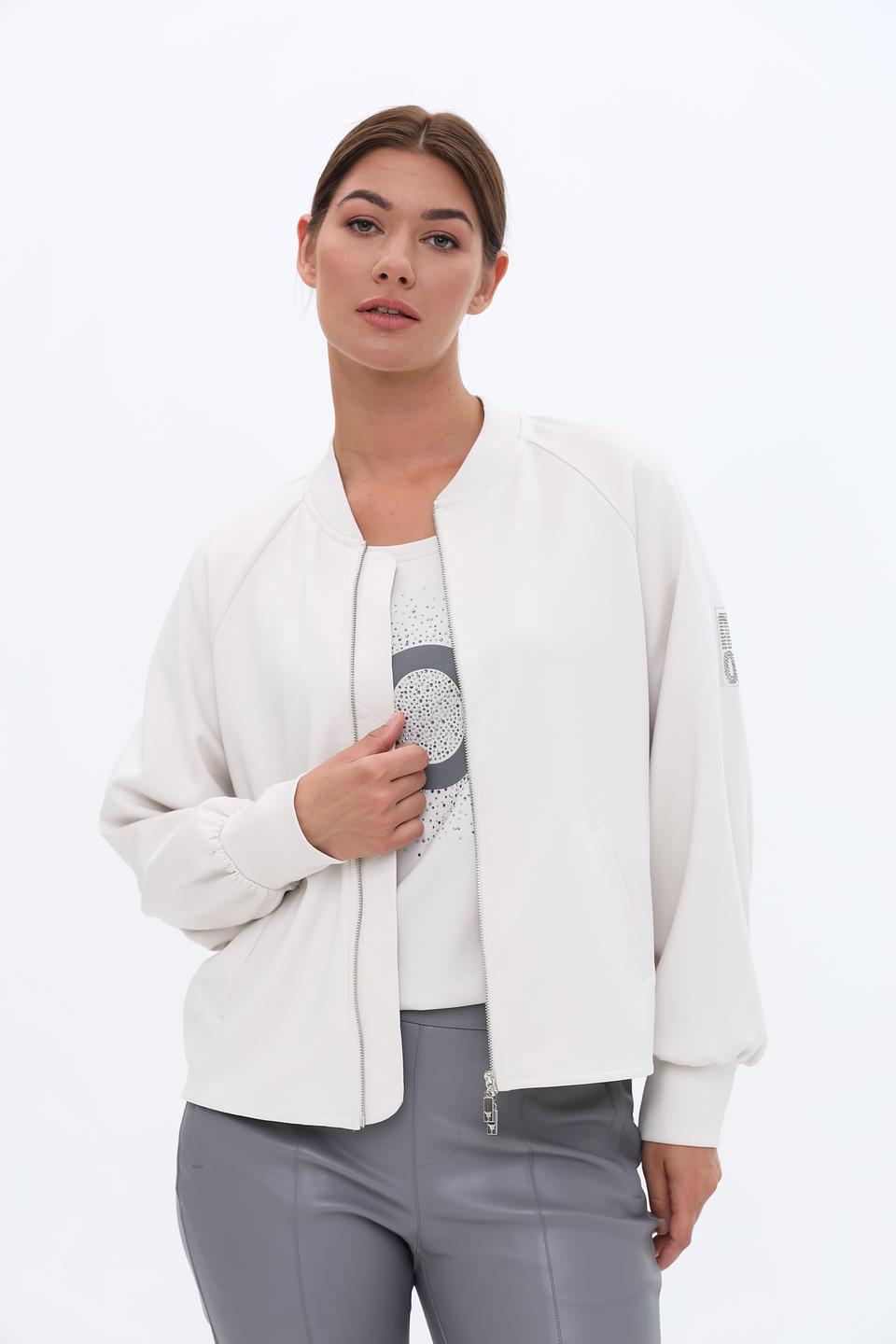 Жакет Monari бомбер молочный