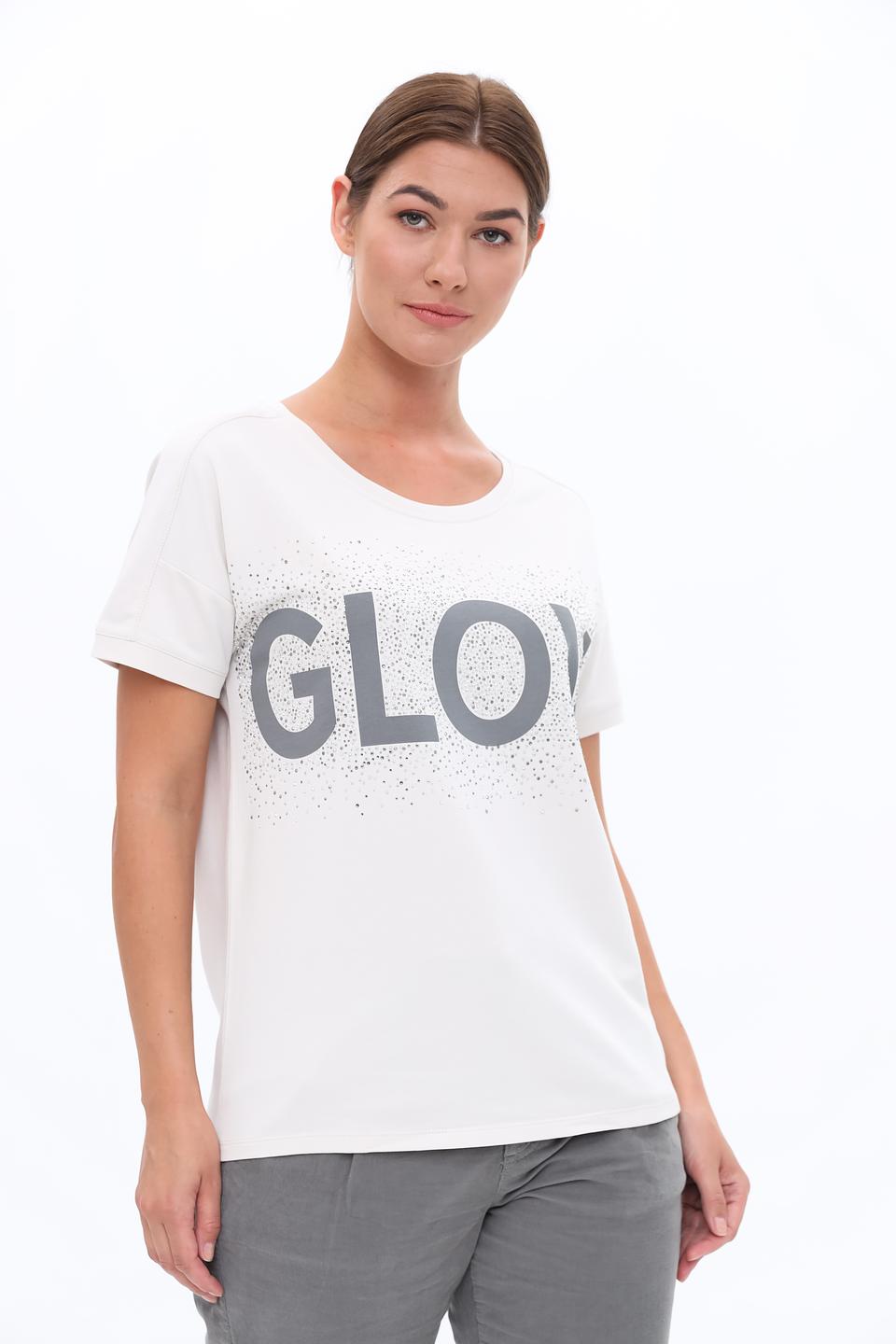 Футболка Monari с надписью Glow белый