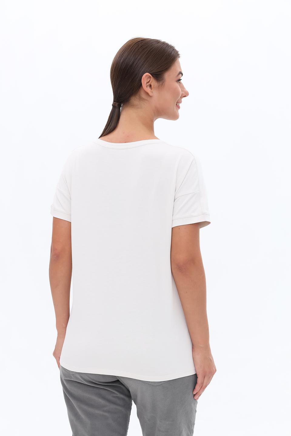 Футболка Monari с надписью Glow белый