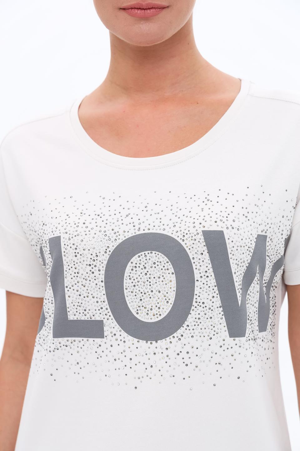 Футболка Monari с надписью Glow белый