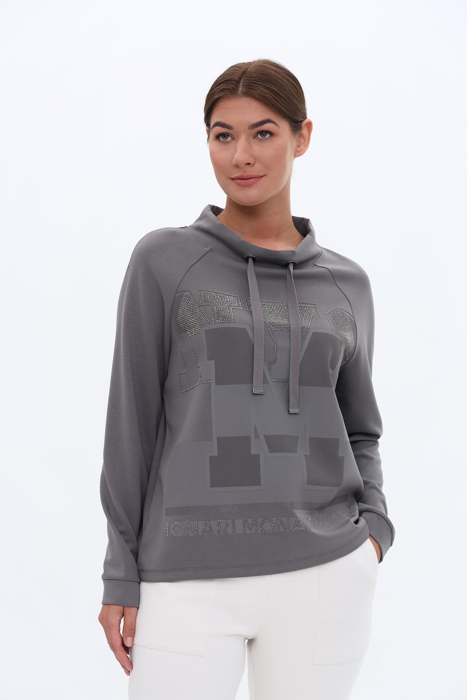 Пуловер Monari серый с декором