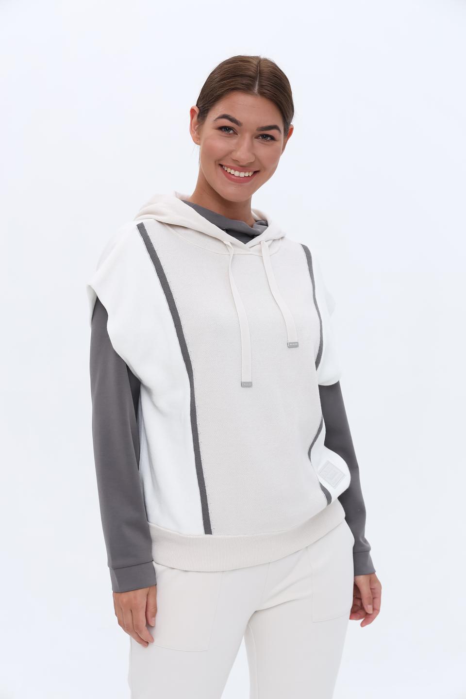 Жилет Monari с капюшоном серый