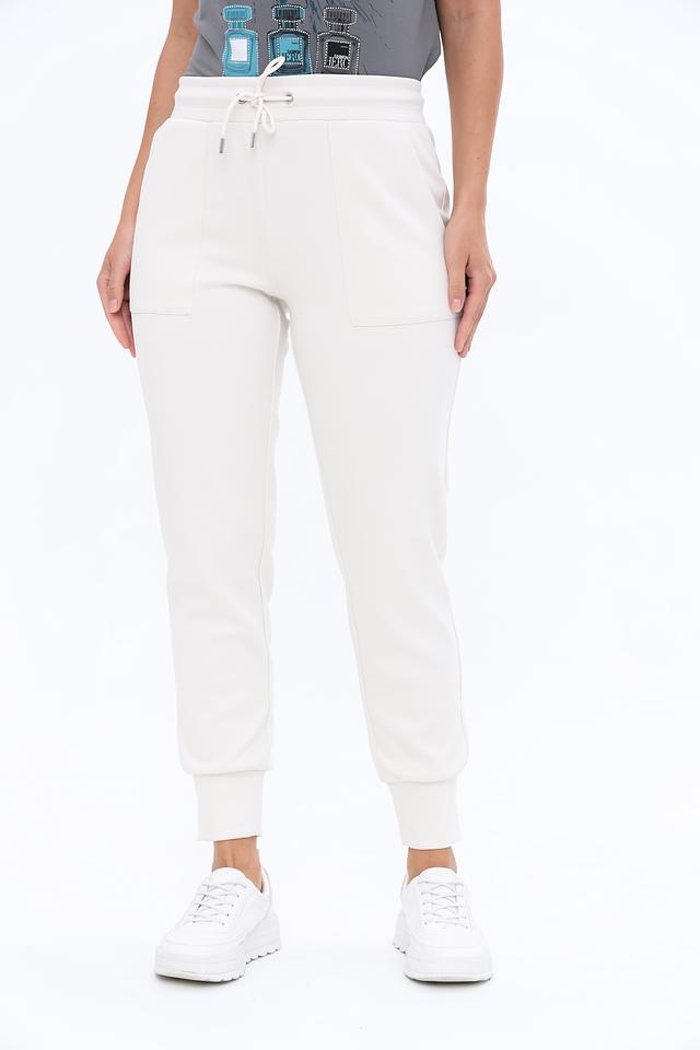 Брюки Monari белые с манжетами