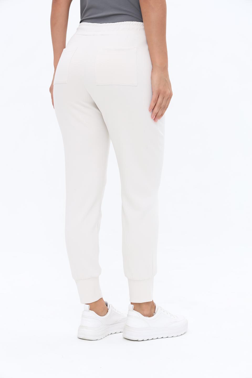 Брюки Monari белые с манжетами