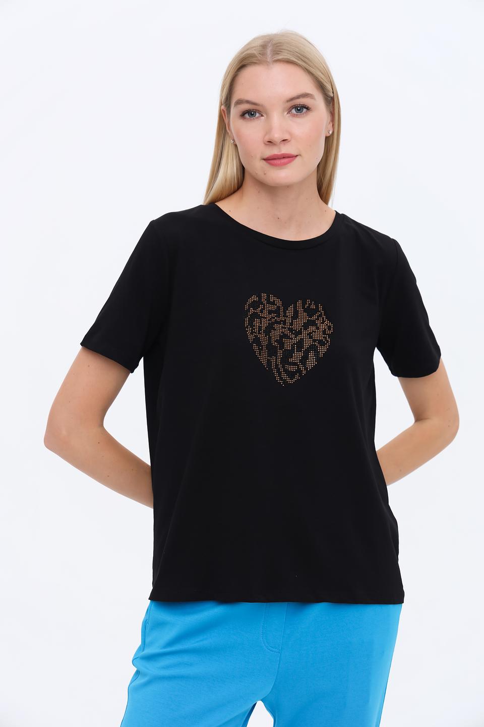 Футболка More and More с сердцем