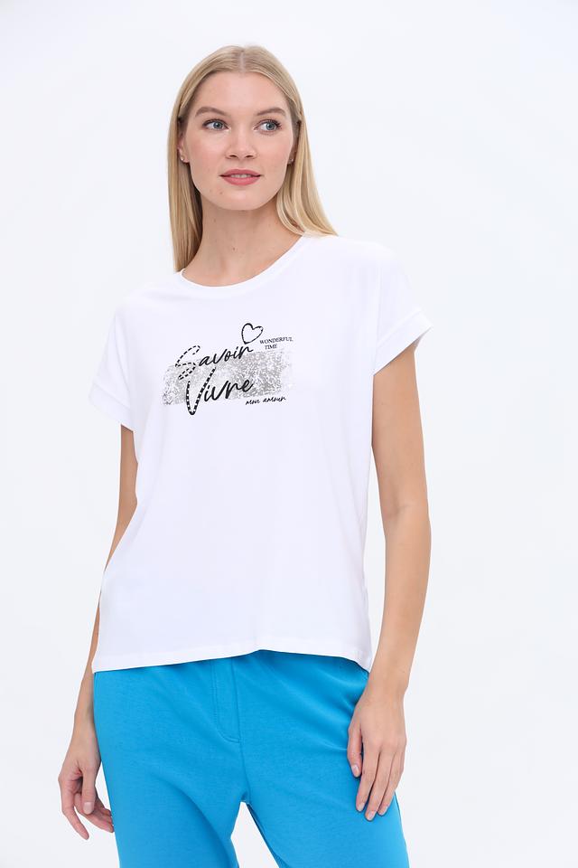 Футболка More and More с принтом