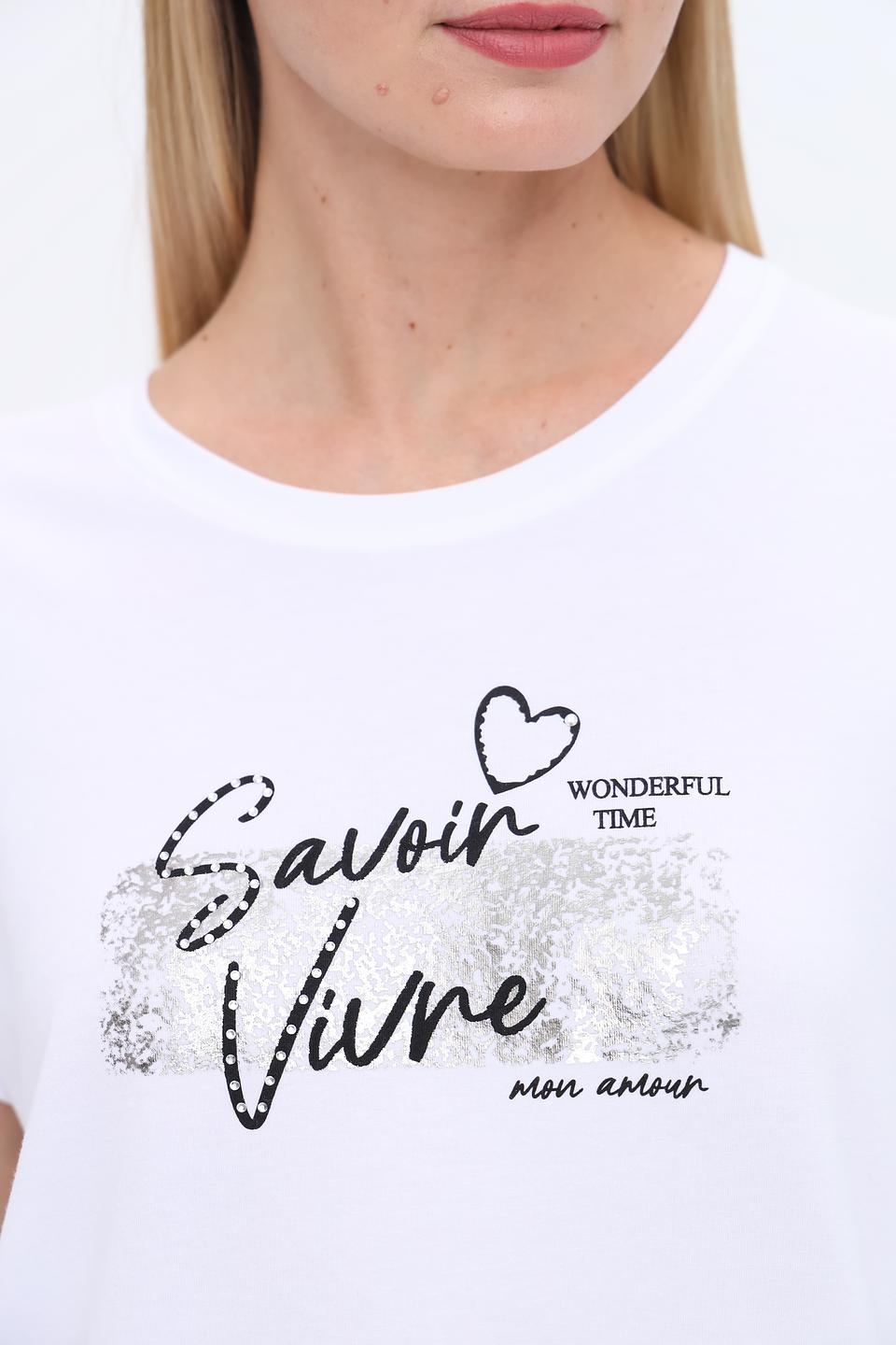 Футболка More and More с принтом