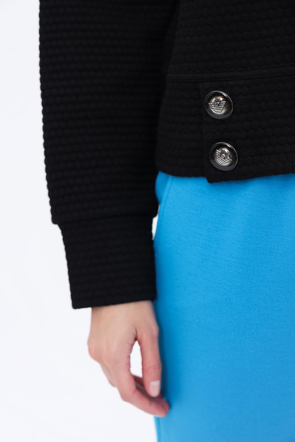 Джемпер Emporio Armani чёрный с пуговицами