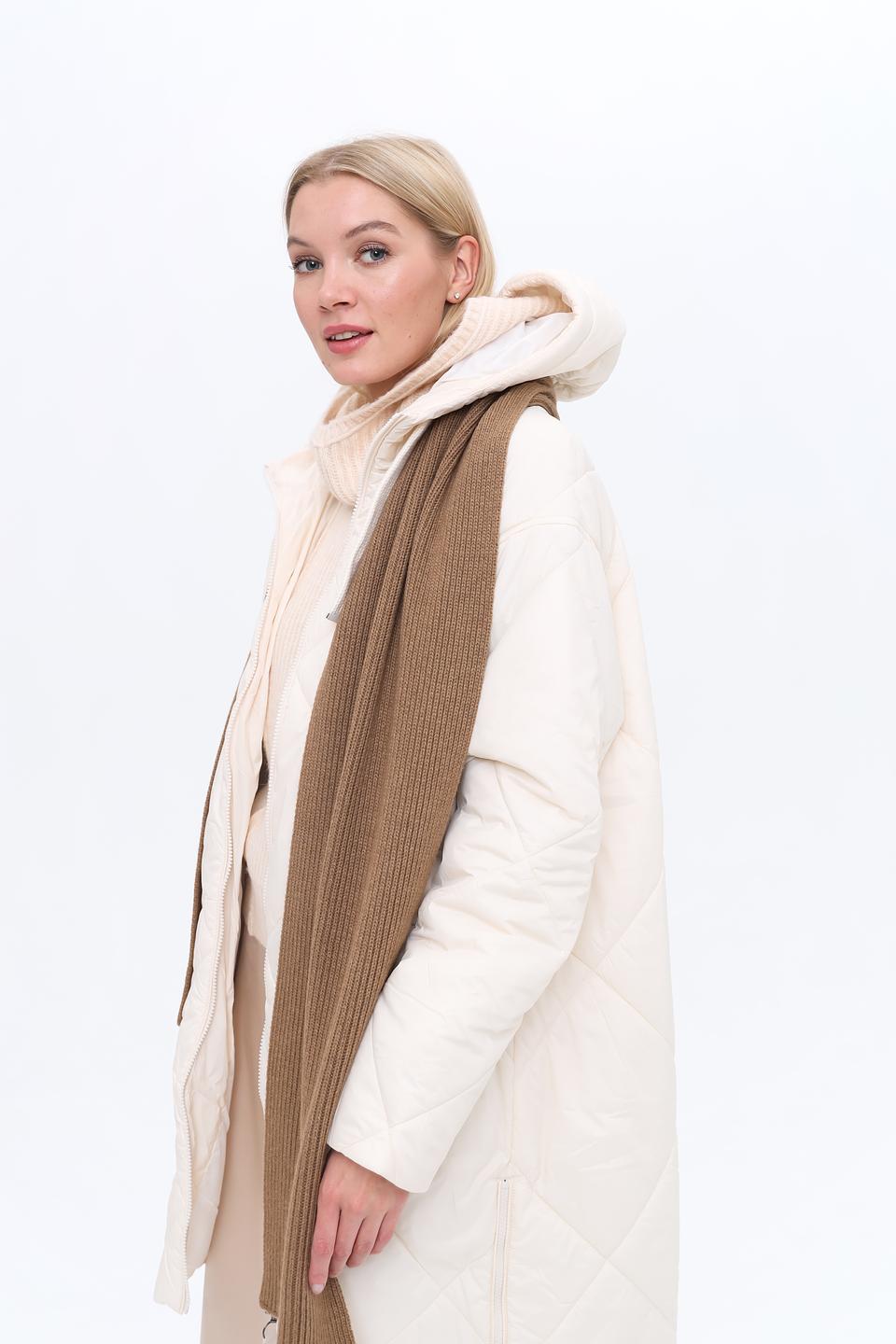 Шарф Coccinelle коричневый