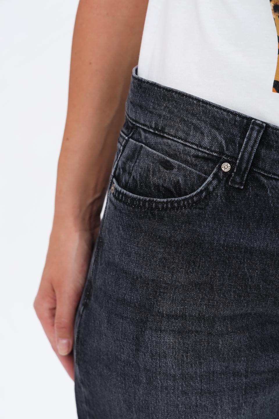 Джинсы Angels серый укороченные