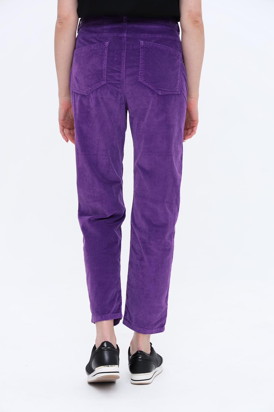 Брюки вельветовые Rich and Royal фиолетовые
