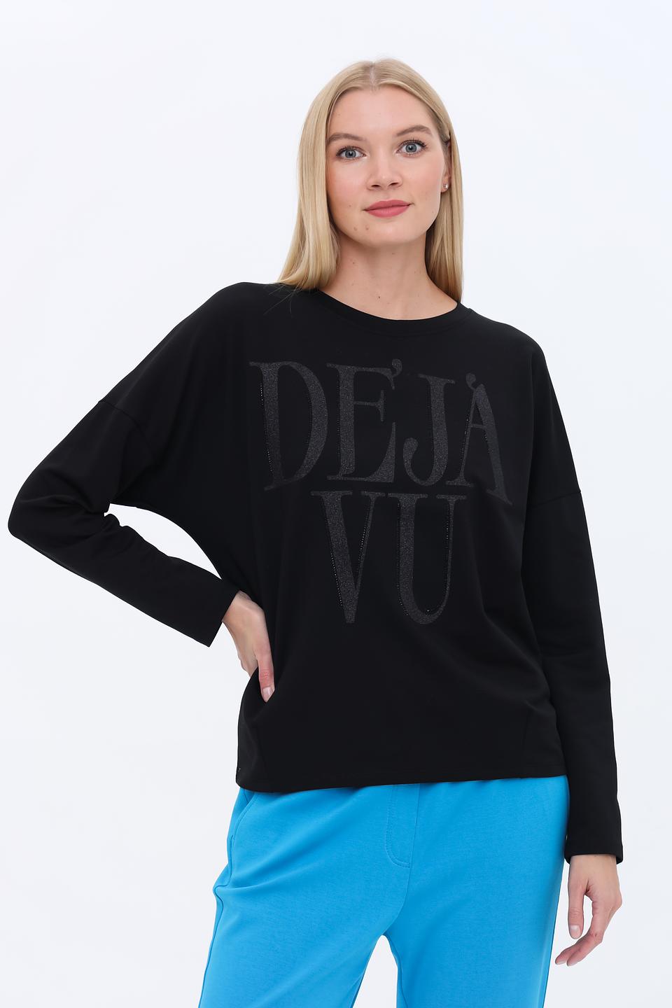 Пуловер Margittes с надписью чёрный