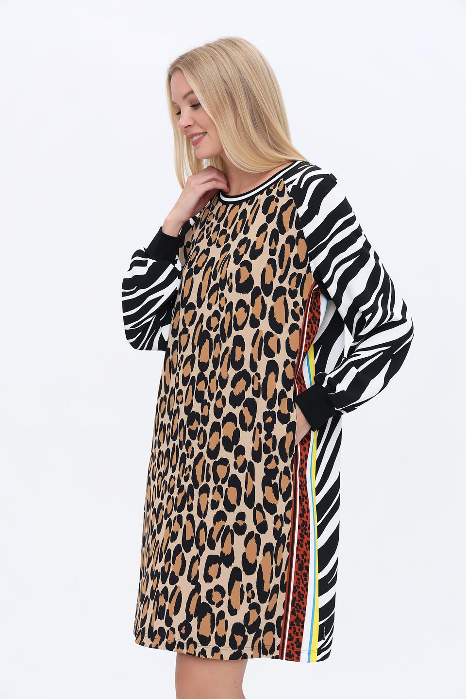 Платье Marc Cain леопард и зебра