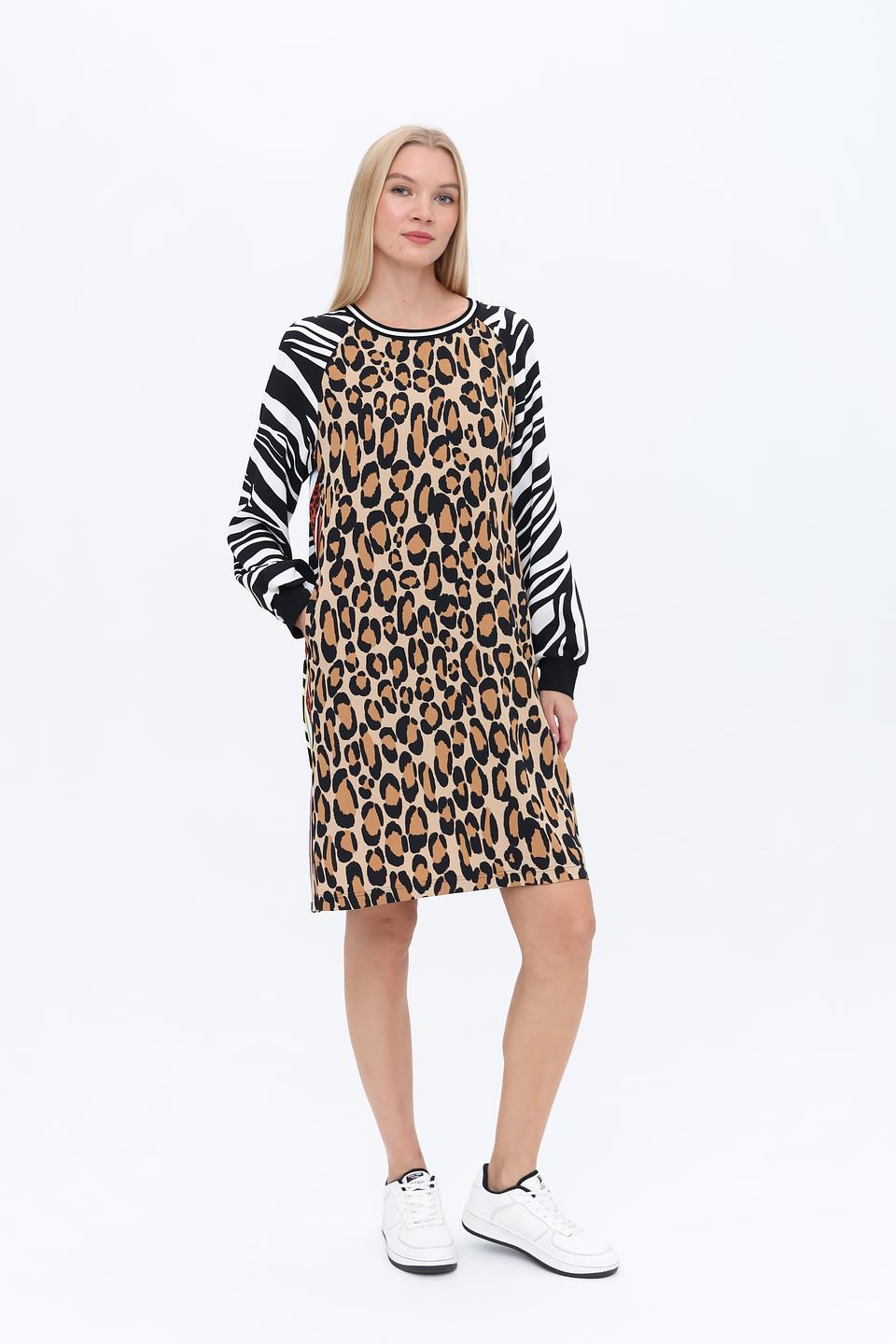 Платье Marc Cain леопард и зебра