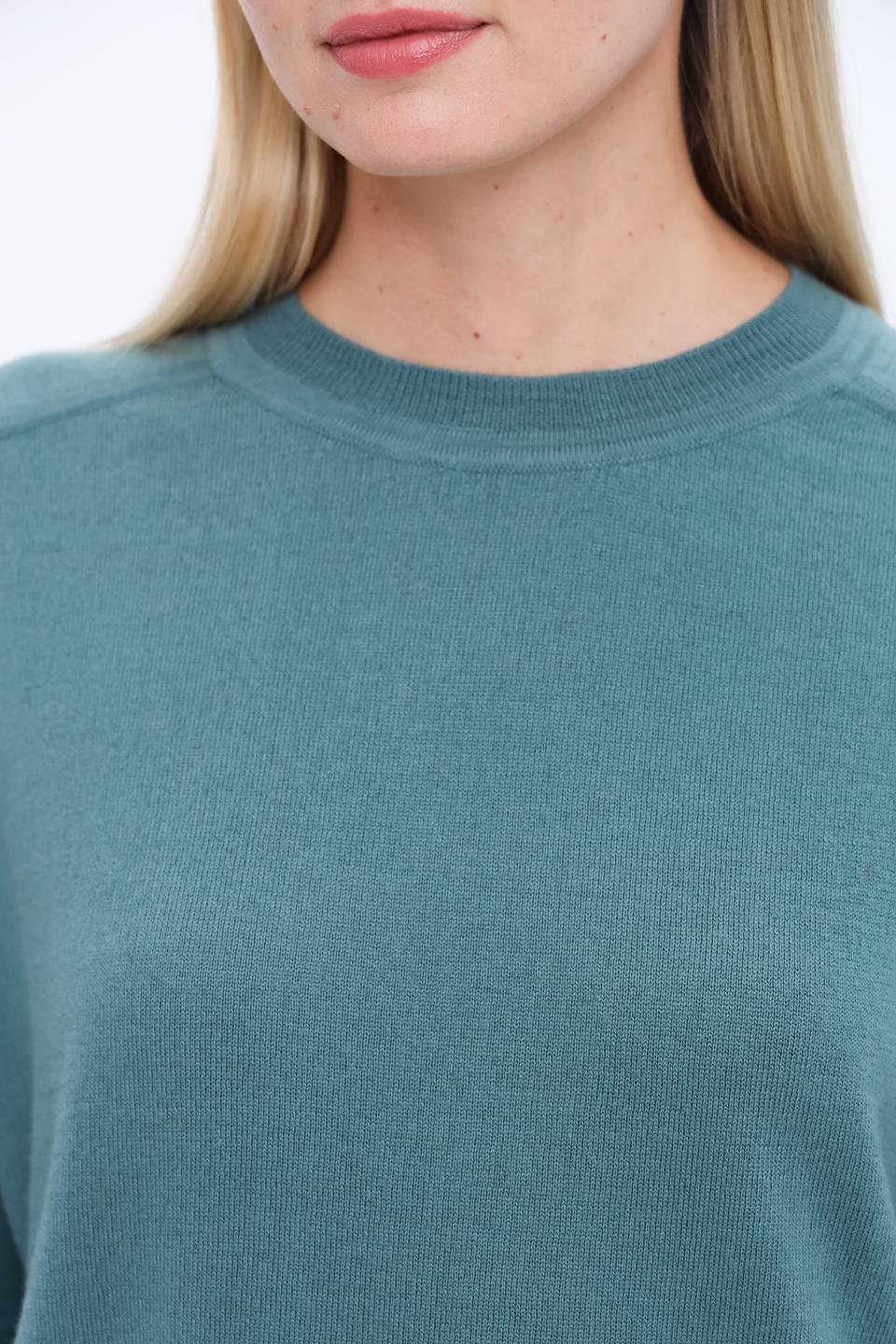 Пуловер Pezzo с вышивкой зелёный