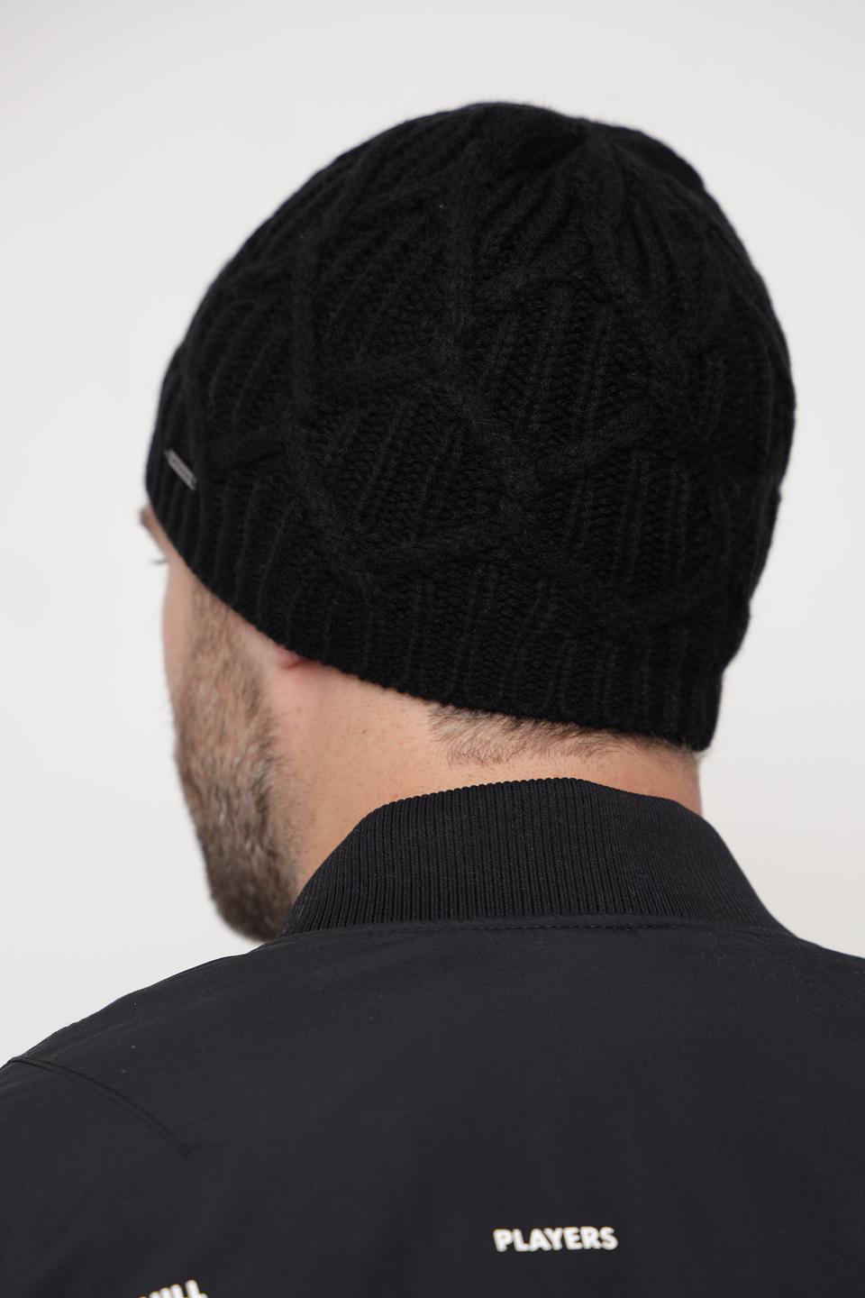 Шапка Wegener чёрная с косами