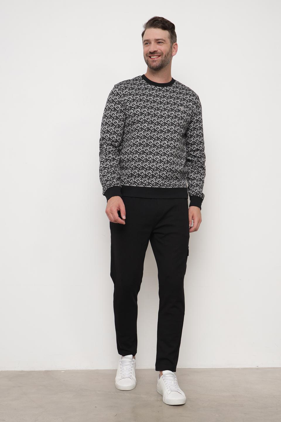 Джемпер Guess с геометрическим рисунком