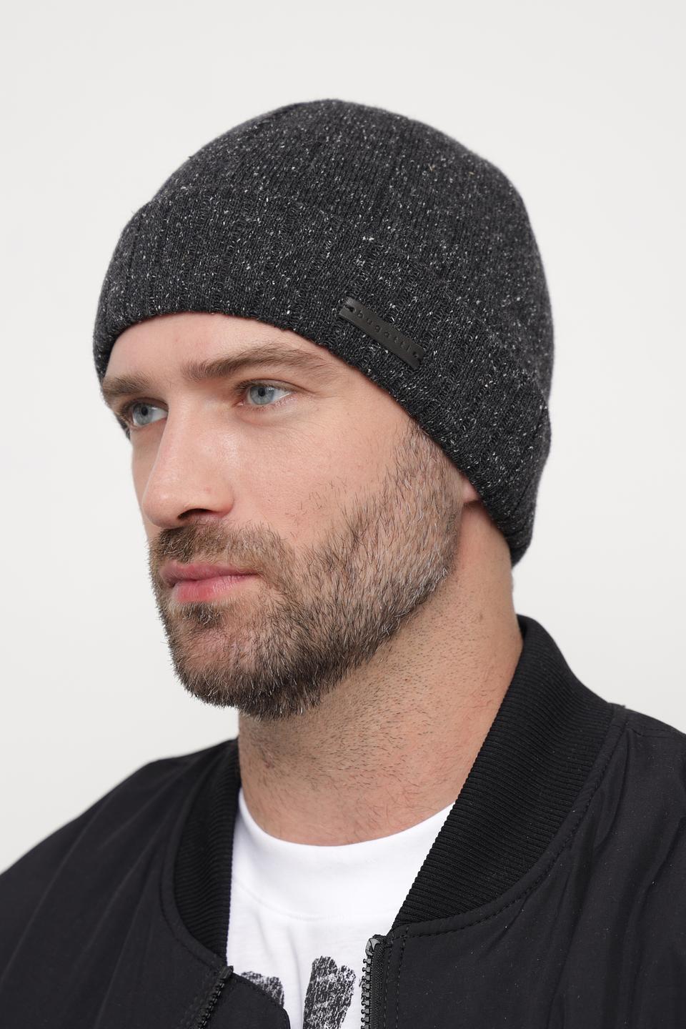 Шапка Bugatti ACC мужская серая