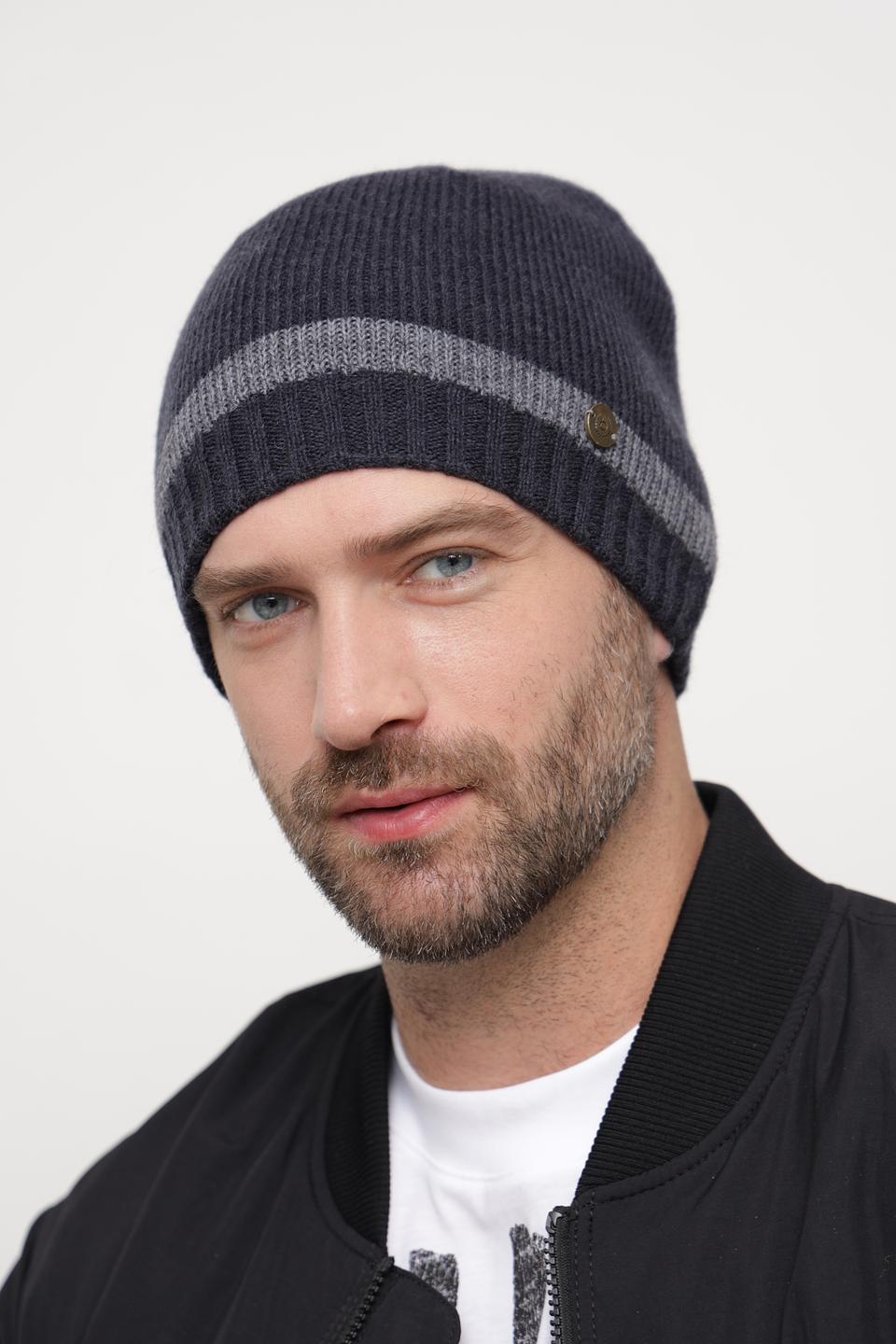 Шапка Bugatti ACC мужская серая