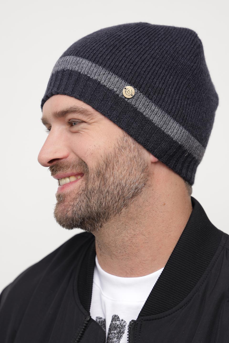 Шапка Bugatti ACC мужская серая