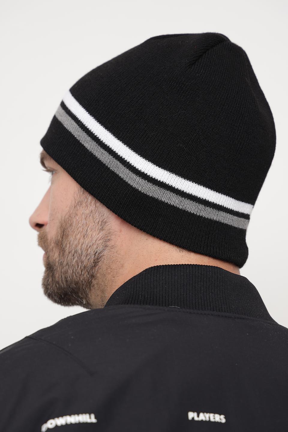Шапка Wegener чёрная с полосами