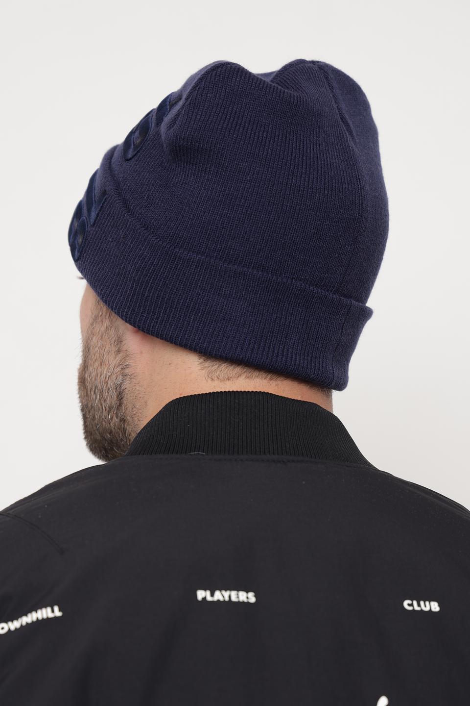 Шапка Bugatti ACC синяя с логотипом