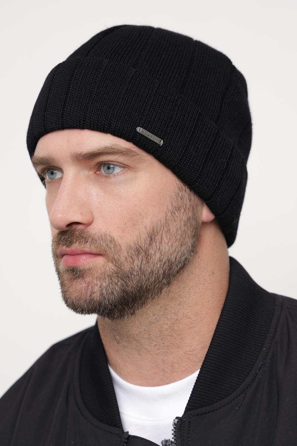 Шапка Bugatti ACC чёрная