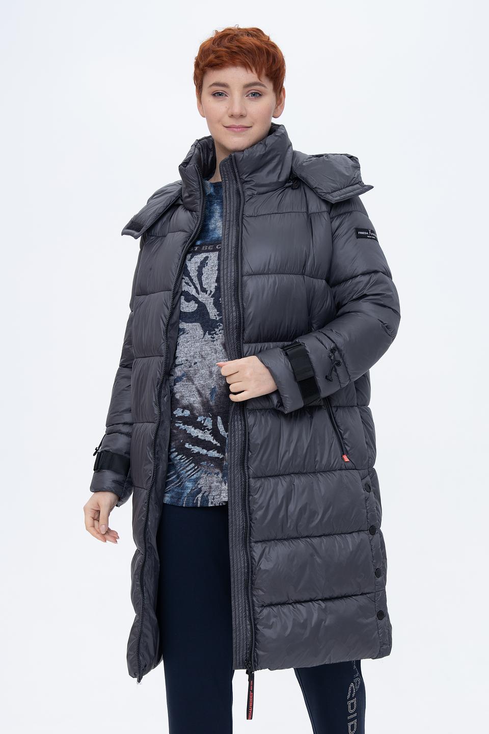 Пальто Frieda and Freddies стеганое серое