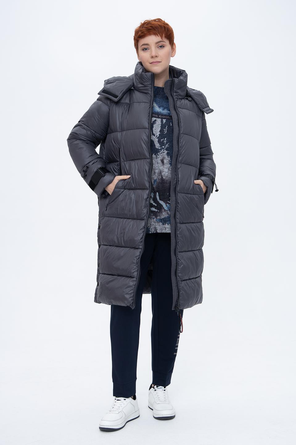 Пальто Frieda and Freddies стеганое серое