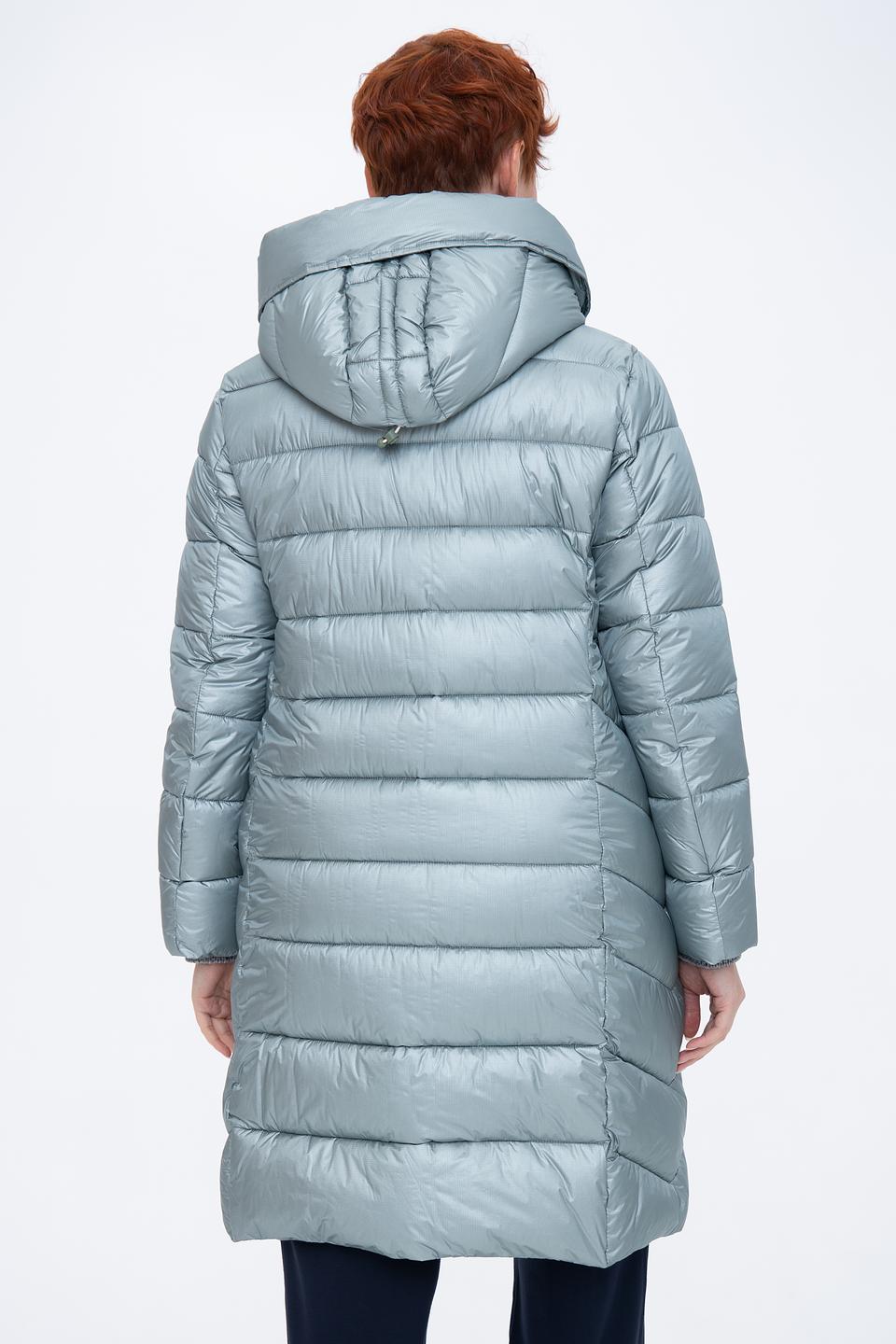 Пальто Milestone стеганое голубое