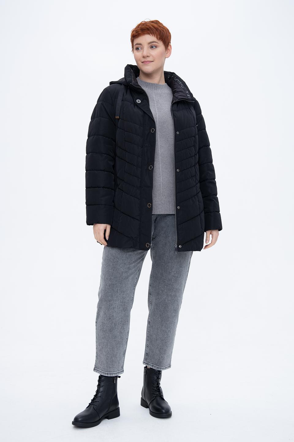 Куртка Lebek стеганая чёрная