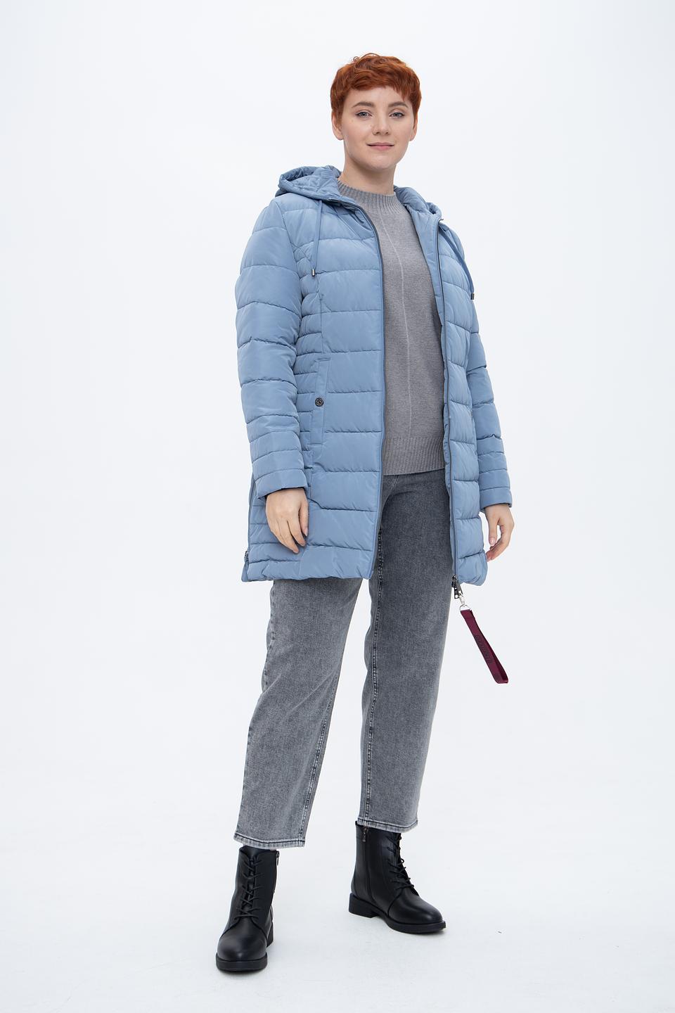 Куртка Lebek стеганая голубая