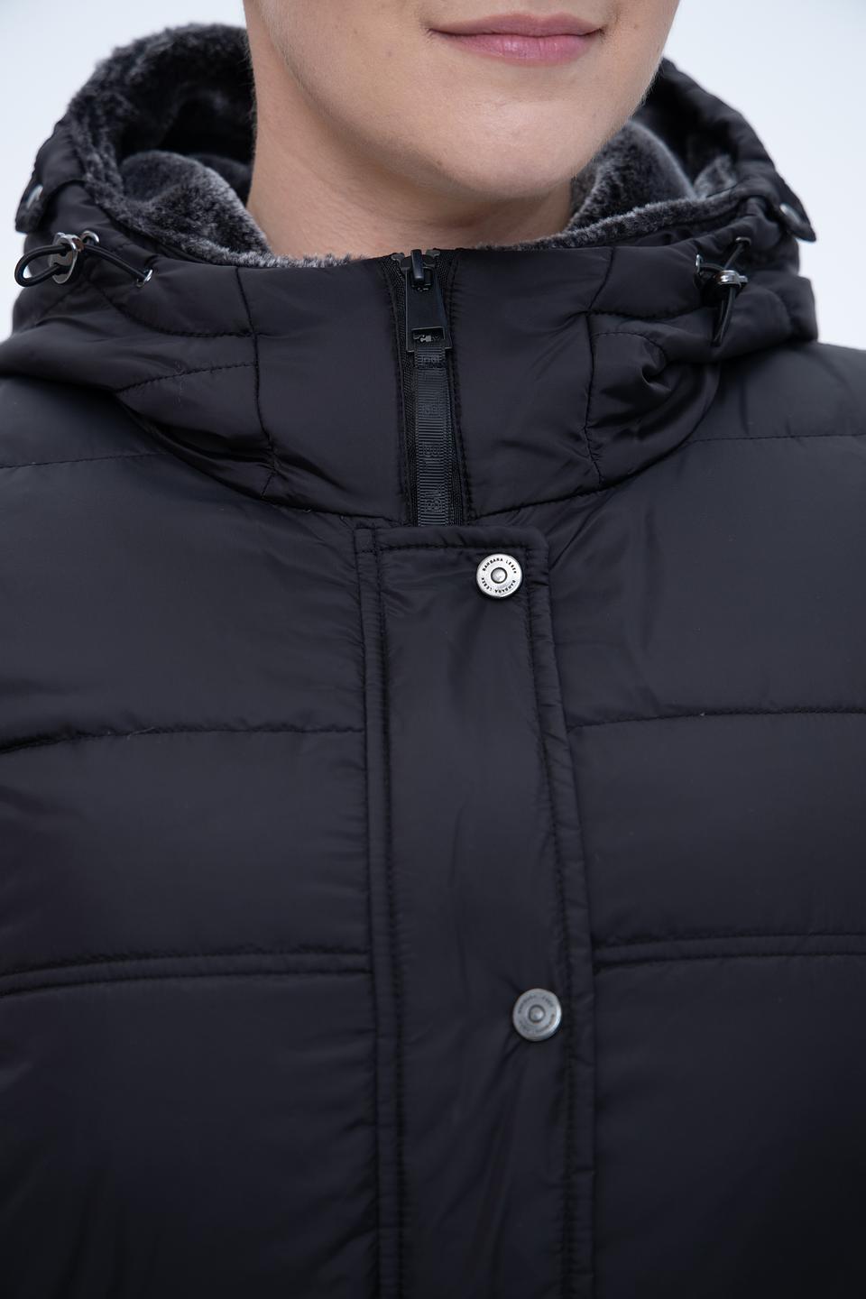 Пальто Lebek стеганое чёрное