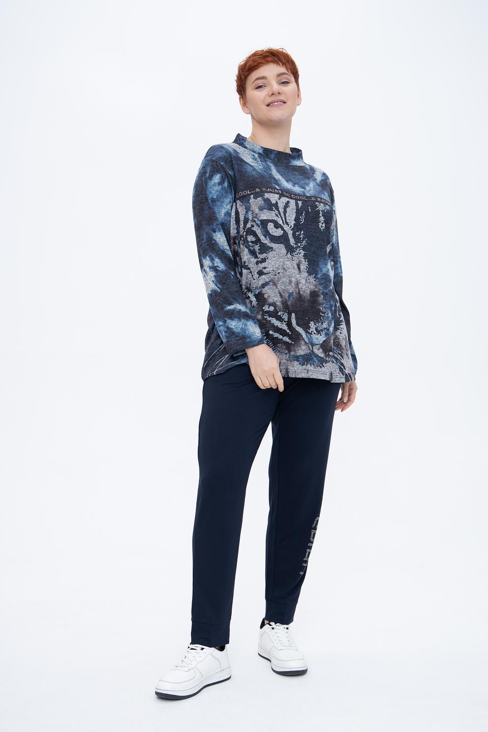 Пуловер Doris Streich с принтом тигра