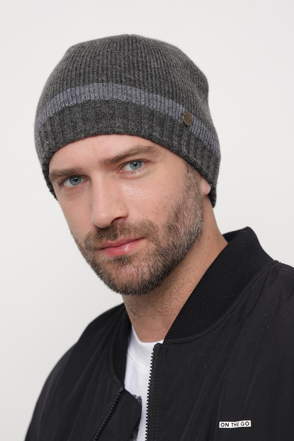 Шапка Bugatti ACC серая