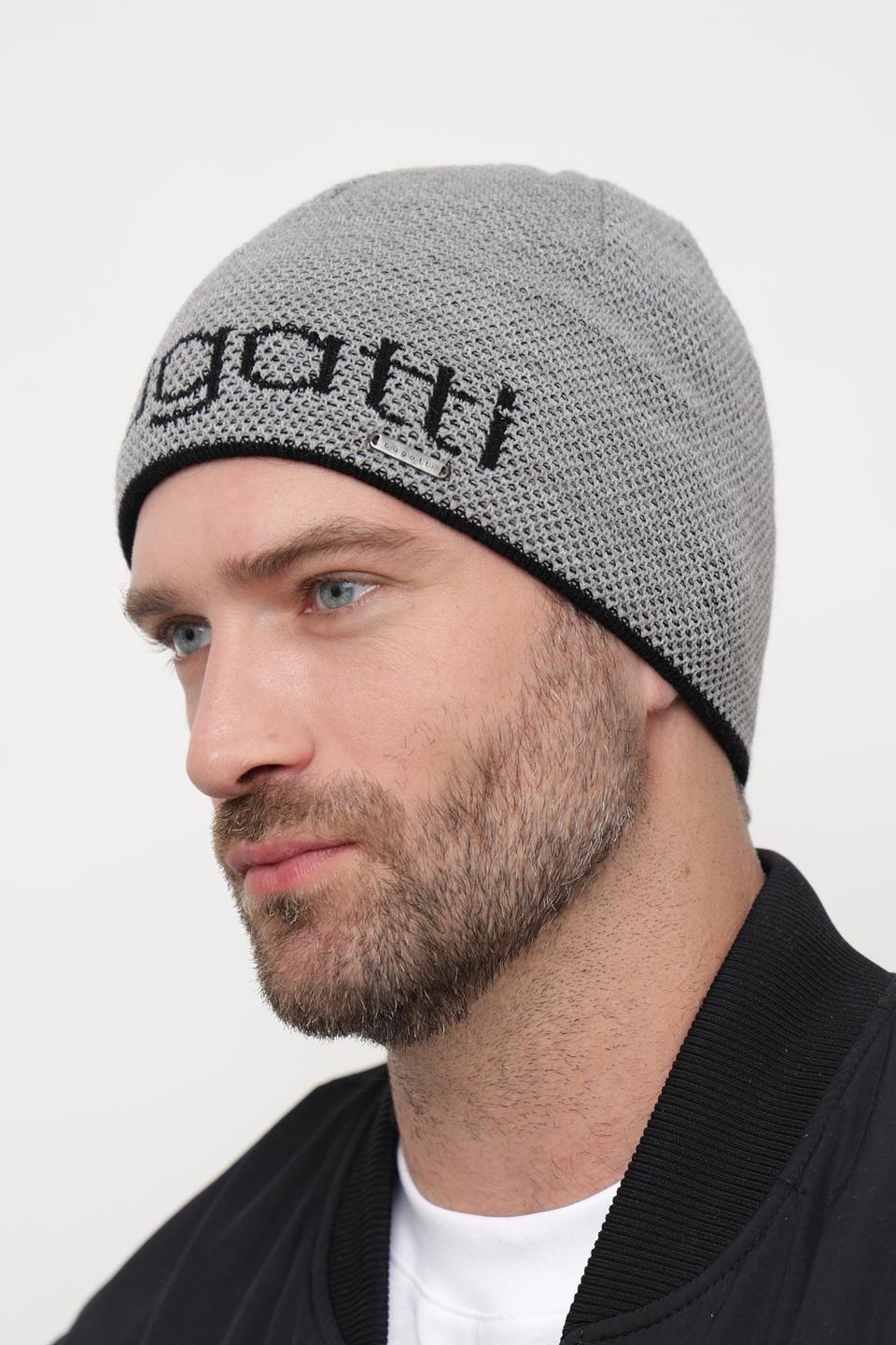 Шапка Bugatti ACC серая