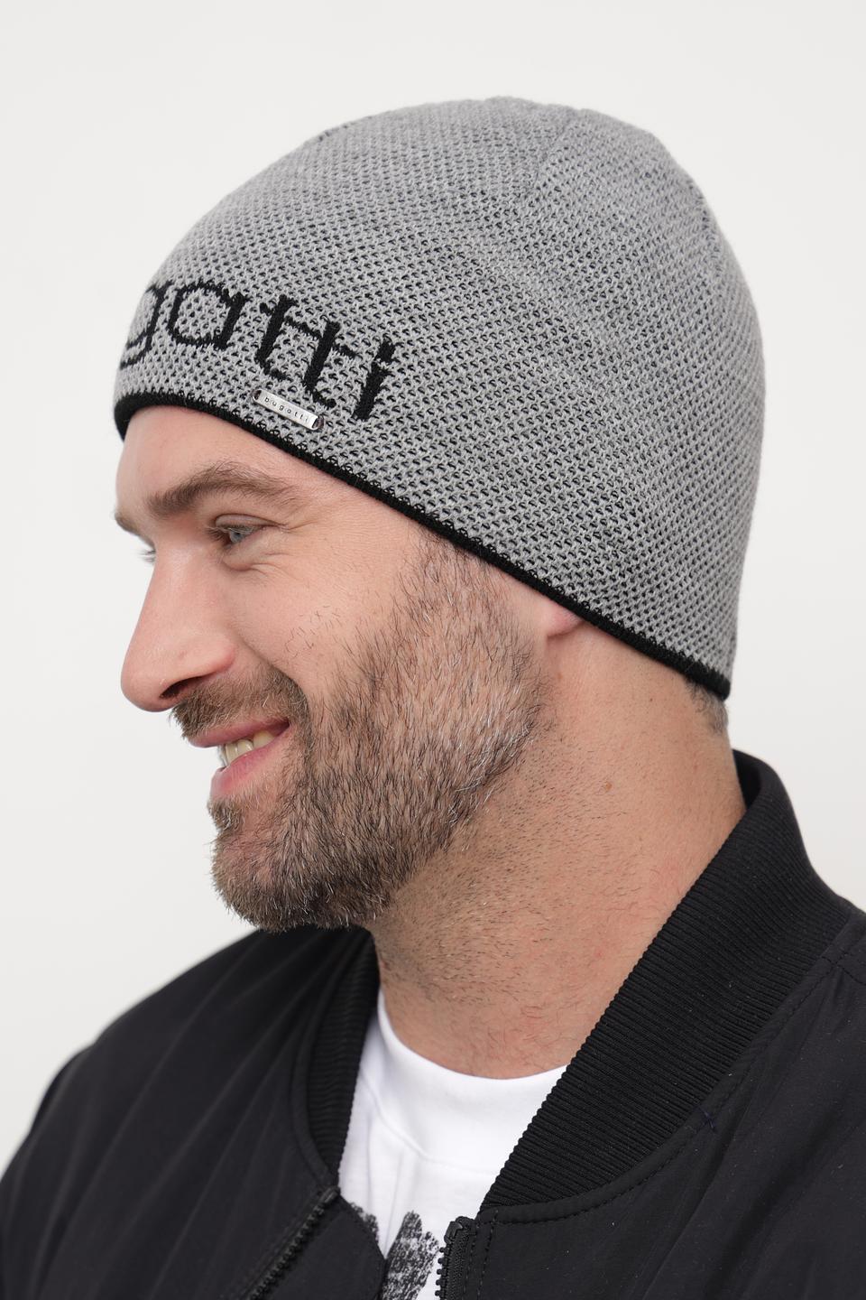 Шапка Bugatti ACC серая