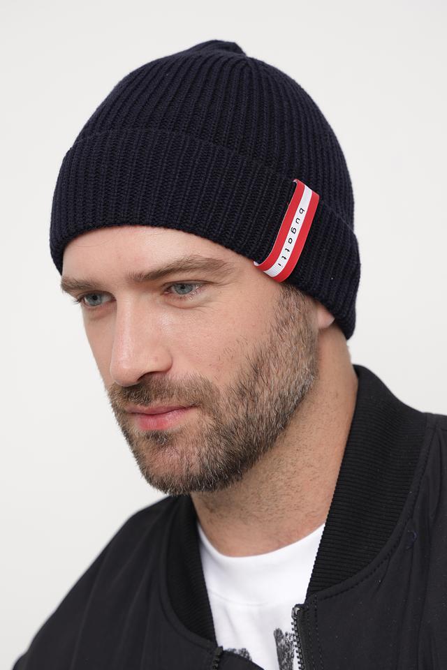 Шапка Bugatti ACC мужская тёмно-синяя