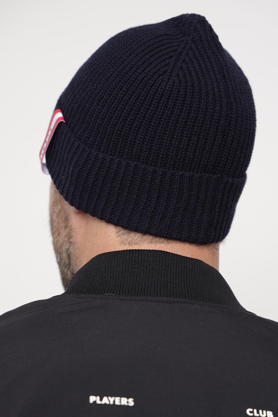 Шапка Bugatti ACC мужская тёмно-синяя