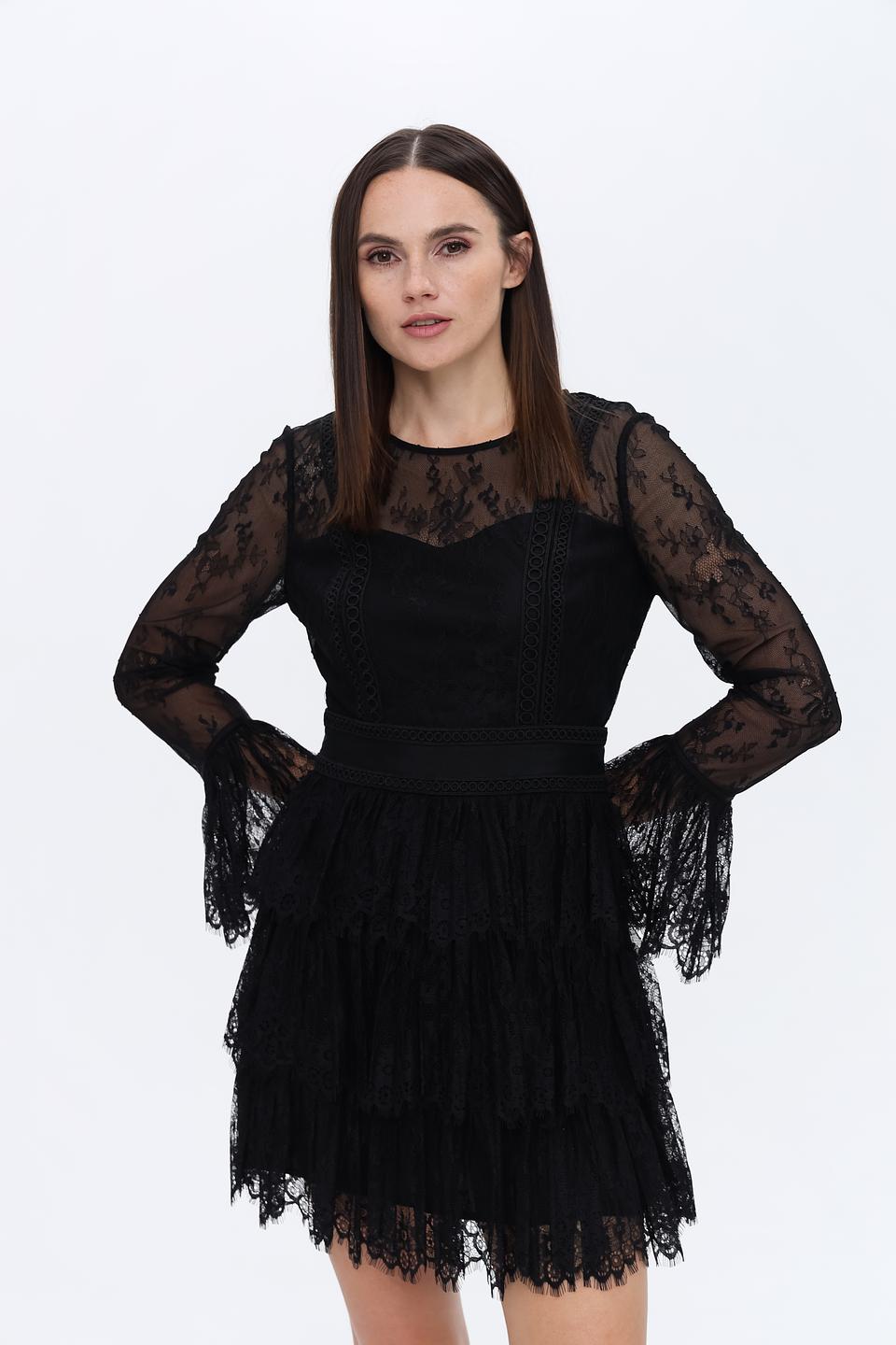 Платье Marciano чёрное кружевное