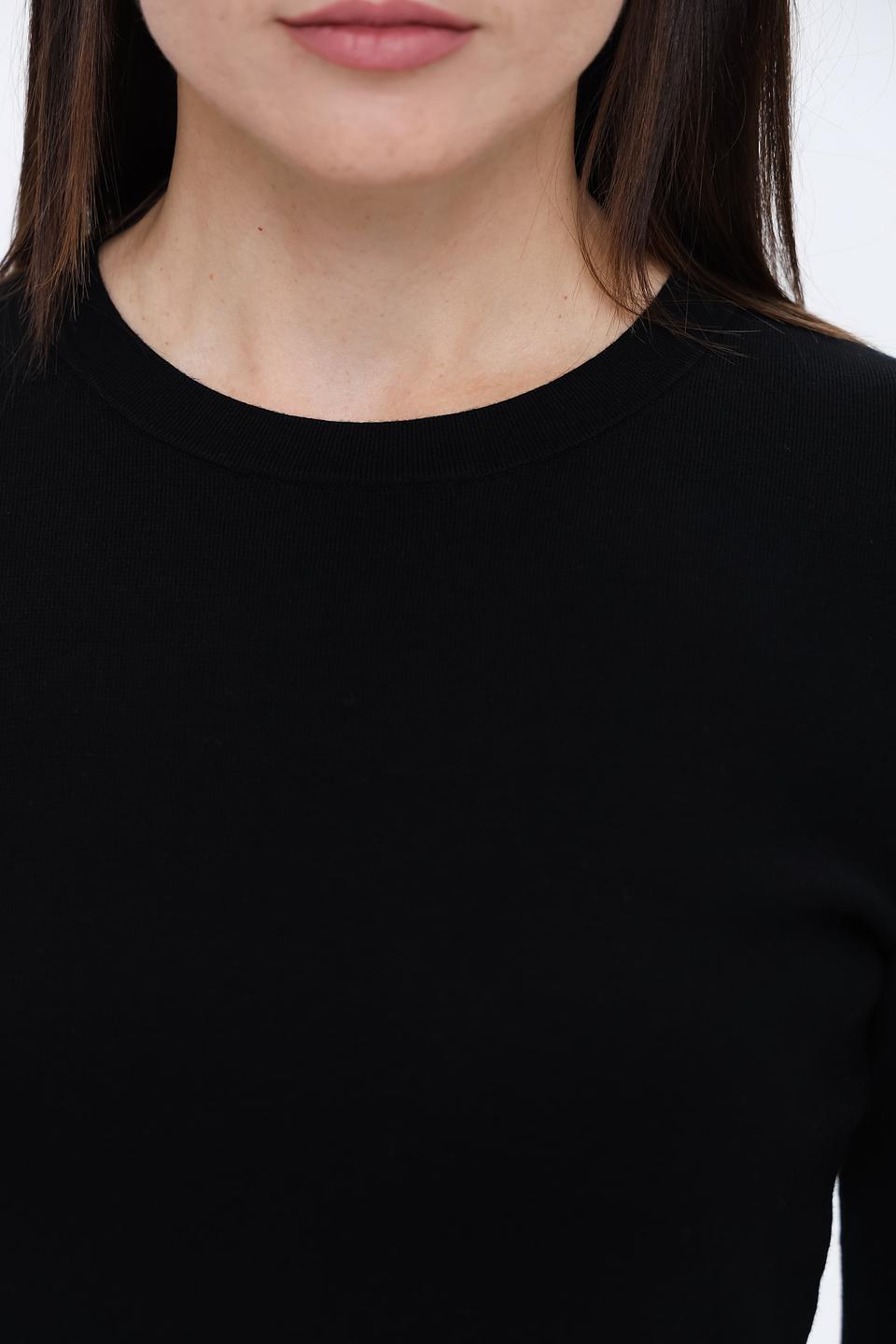 Платье Emporio Armani черное с текстурой