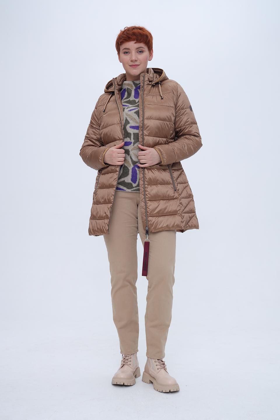 Куртка Barbara Lebek стеганая бежевая